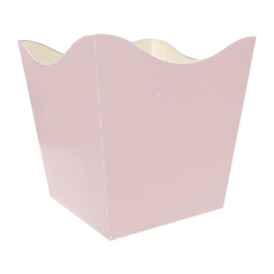 Imagem de Cachepot de Papel Liso Rosa Pequeno - 10 Unidades