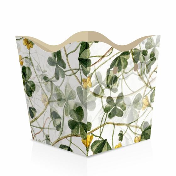 Imagem de Cachepot de Papel Pote 6 PP 7x7x5,5cm Trevo com 10 unidades