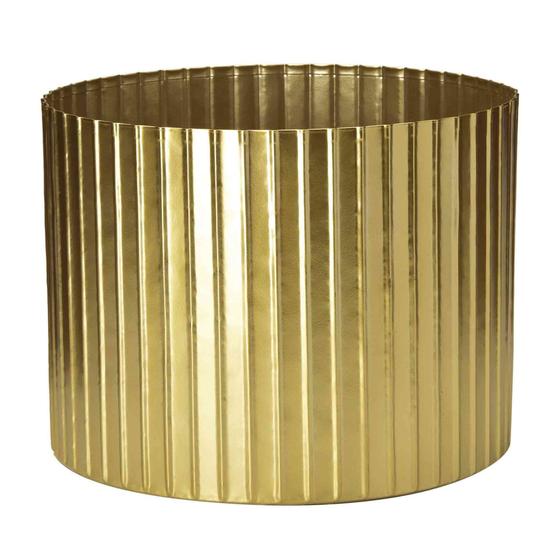 Imagem de Cachepot Decorativo de Metal 3D Dourado 22x29 cm - D'Rossi