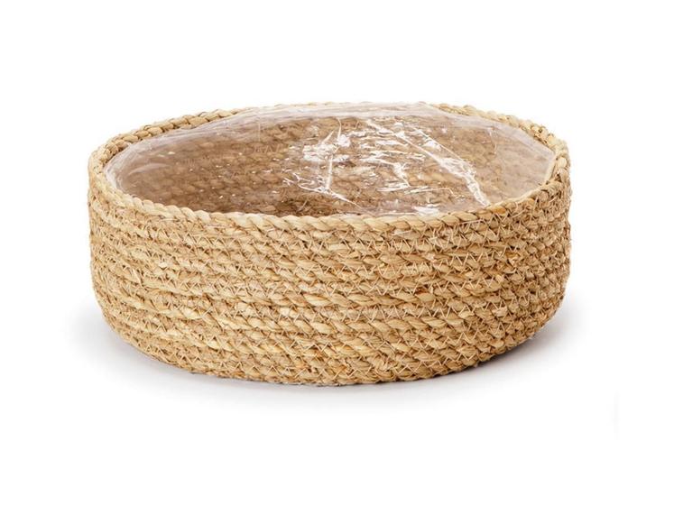 Imagem de Cachepot Decorativo Mesa Chão Em Fibra Natural Trançado