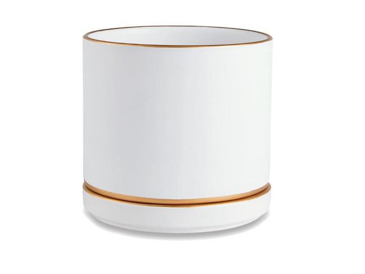 Cachepot decorativo vaso plantas suculenta ceramica c/ prato