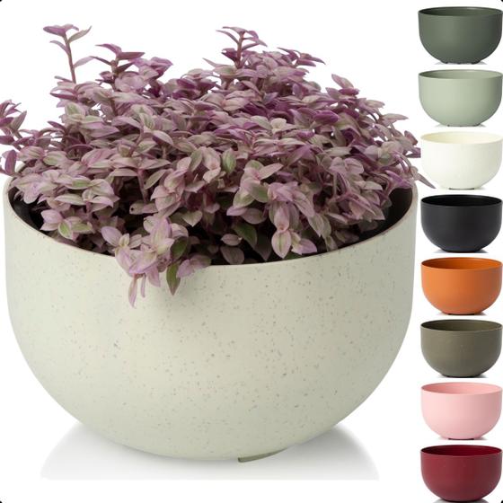 Imagem de Cachepot Mini Vaso Pote 13 Raiz Due N1 14x8cm Encaixe Decore Cachepô Plástico para Decorar