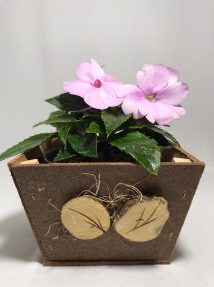 Imagem de Cachepot Rustico Artesanal Em Madeira Mdf