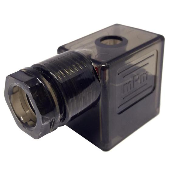 Imagem de Cachimbo Conector Para Valvula Modelo Din 43650 3 Pinos Com Led 24 Vdc