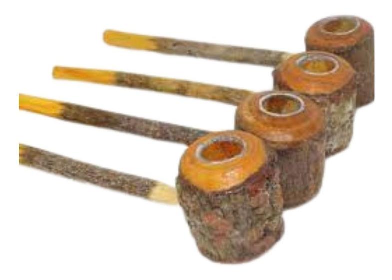 Imagem de Cachimbo Indígena Cerimonial Angico Jurema Umbanda Caboclo