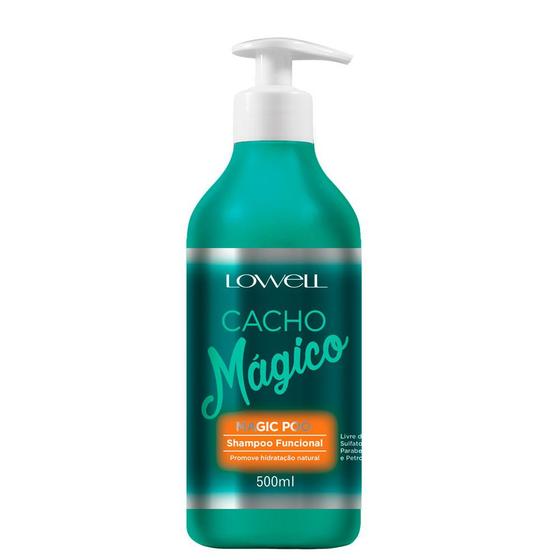 Imagem de Cacho Mágico Lowell Shampoo Funcional Limpa Sem Ressecar 500ml
