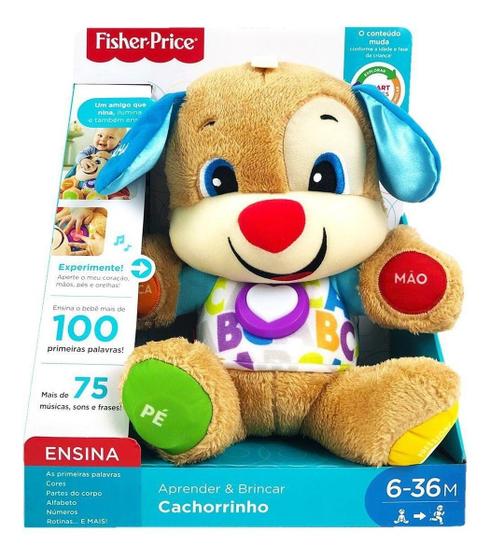 Cachorrinho Aprender E Brincar Fisher Price Mattel - Tapete e Centro de ...