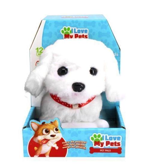 Imagem de Cachorrinho I Love My Pets Pet Pals Branco- Multikids