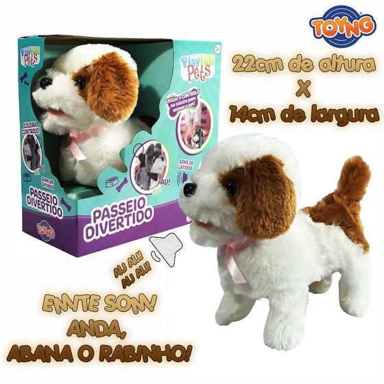 Imagem de Cachorrinho Passeio Divertido Com Coleira Playfull Pets Toyng