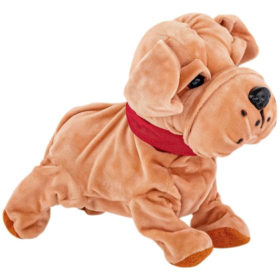 Imagem de Cachorrinho Pelucia Pet Dog Com Mecanismo Anda Com Som Caa Toys