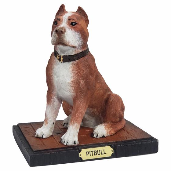 Imagem de Cachorro Cão Escultura Estatueta Enfeite Resina Várias Raças