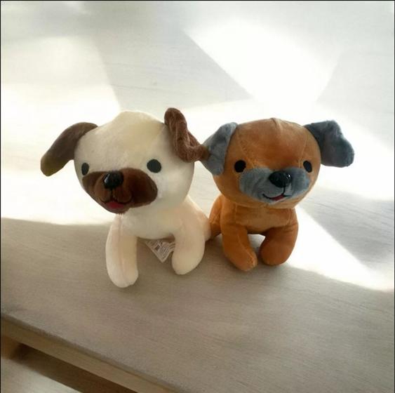 Imagem de Cachorro De Pelúcia 17cm Com Ventosa Brinquedo Para Bebês