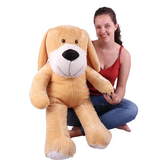 Imagem de Cachorro Pelúcia Gigante 90 Cm Dog Puppy - Lavi Baby Store