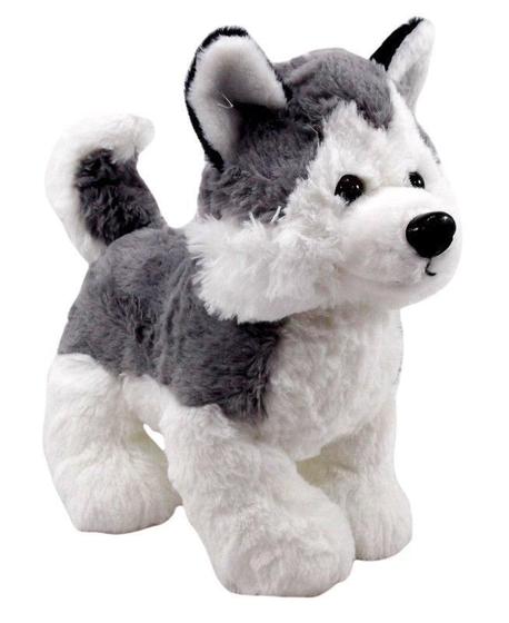 Cachorro Pelúcia Husky Siberiano 28 Cm - Fizzy Toys - Pelúcia ...