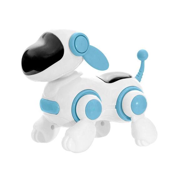 Imagem de Cachorro Robô Face Digital Brinquedo Infantil Anda Luz E Som