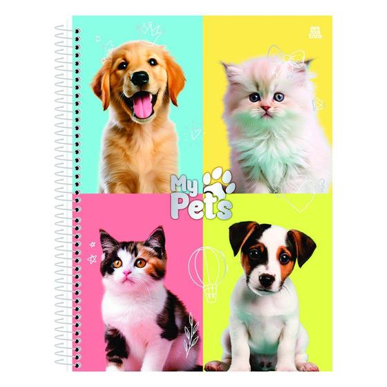 Imagem de Cad uni  1x1 80fls SD My Pets c/ B/A c/4 10188