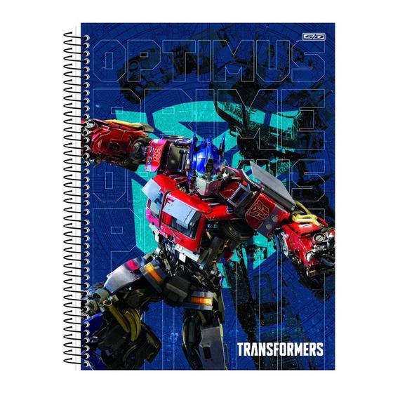 Imagem de Cad uni  1x1 80fls SD Transformers c/ Ad c/4 10310