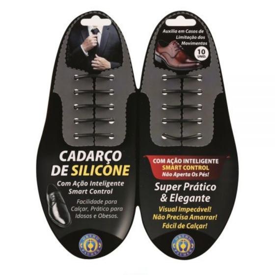 Imagem de Cadarço de Silicone Social Preto 4092 - Ortho Pauher