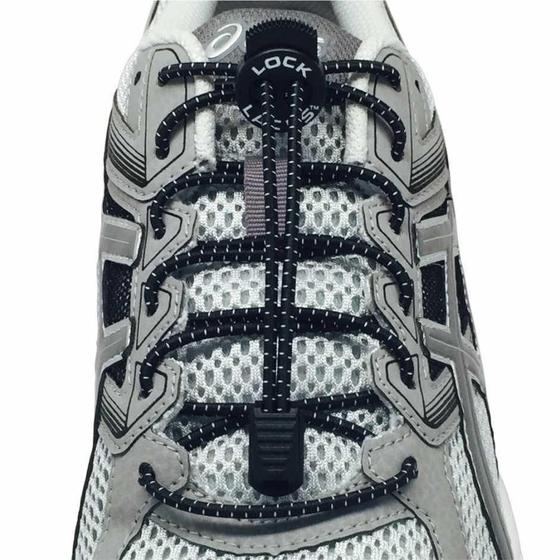 Imagem de Cadarço Elastico Pack Com 2 Unidades Lock Laces Preto