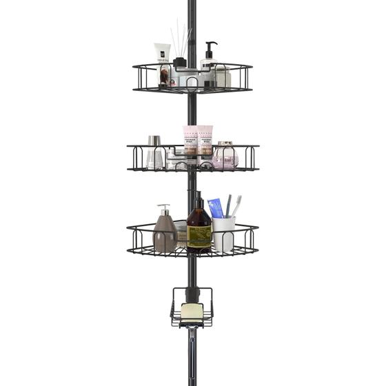 Imagem de Caddy para Chuveiro YeyeBest - À Prova de Ferrugem com 4 Cestos Ajustáveis