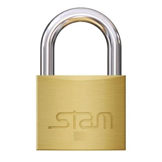Cadeado 20mm Stam Latão Menor preço em Cadeado 20mm Stam Latão