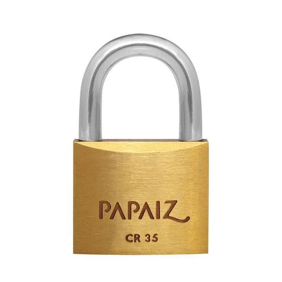 Imagem de Cadeado 35Mm Papaiz Caixa Com 05 Un Segredo Diferente Cr 35