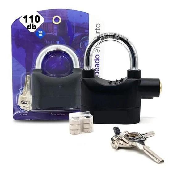 Imagem de Cadeado Alarm Lock, Anti-Furto, Alarme Sonoro 