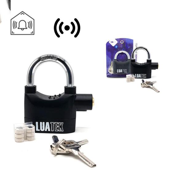 Imagem de Cadeado Antifurto com Sensor Sonoro Prova D'água Multifuncional