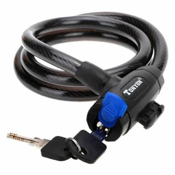 Imagem de Cadeado Bicicleta Bike Com Chave GTSM1 Sp Tonyon Lock 120CmX12MM D588