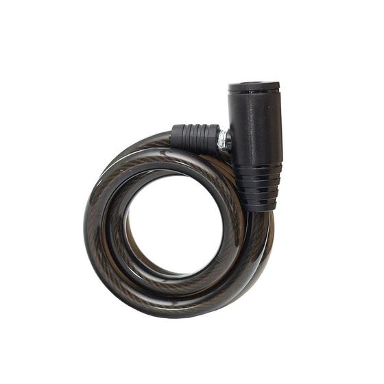 Imagem de Cadeado Bicicleta, Moto, Resistente, Seguro aço 12mm x 1000mm preto com suporte com 2 chaves