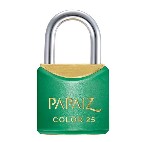 Imagem de Cadeado Color Line Papaiz CR25 KA1 Verde
