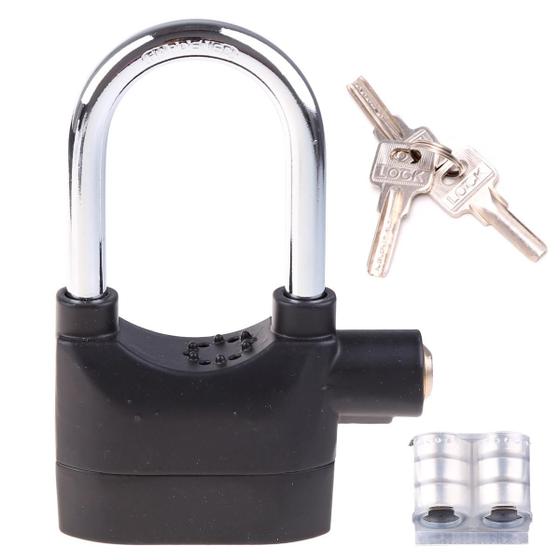 Imagem de Cadeado Com Alarme Sonoro Anti-furto Com Sirene 110db