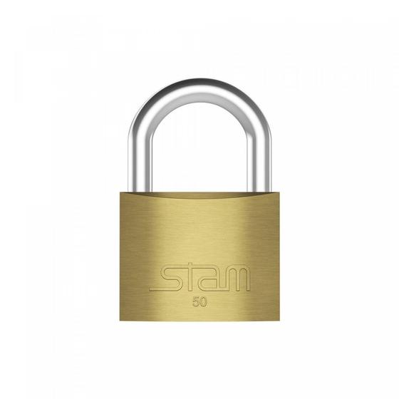Imagem de Cadeado com Chave 50mm Latão Maciço Stam