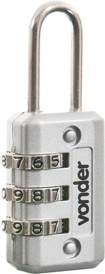 Cadeado com segredo 20mm cinza 3 combinações - Vonder Menor preço em Cadeado com segredo 20mm cinza 3 combinações - Vonder
