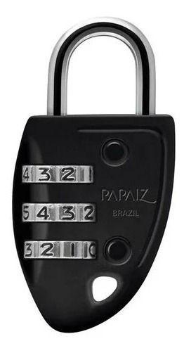Imagem de Cadeado Com Segredo Cs23 30mm Preto Papaiz