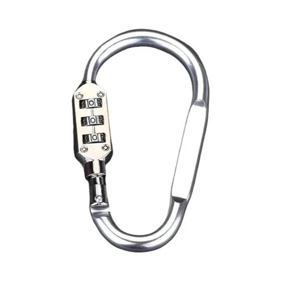 Imagem de Cadeado de Combinação Anti-Roubo para Mochila - Alumínio, à Prova d'Água
