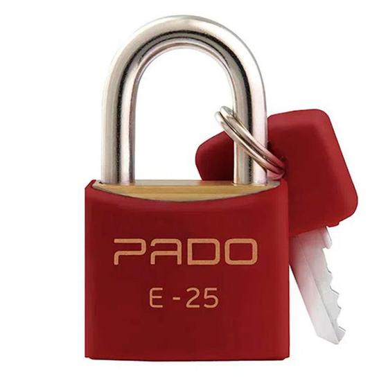 Cadeado de Latão Vermelho 25 MM LT-25MM PADO Menor preço em Cadeado de Latão Vermelho 25 MM LT-25MM PADO