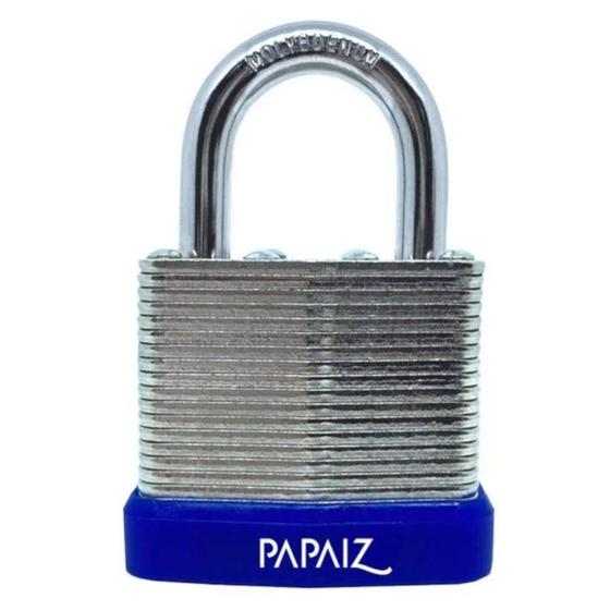 Cadeado em aço lâminado 40 mm com chave plana - Papaiz Menor preço em Cadeado em aço lâminado 40 mm com chave plana - Papaiz