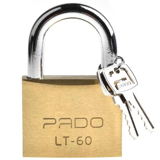 Imagem de Cadeado em Latão LT 60 C/ 2 Chaves - Pado