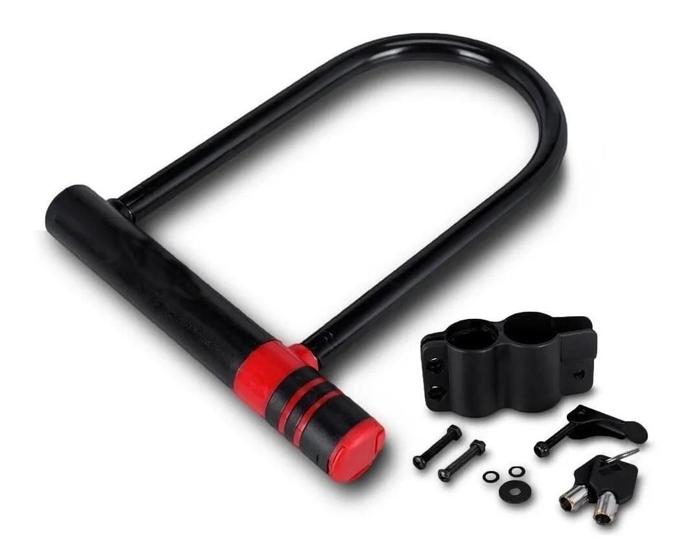 Imagem de Cadeado Forte U-Lock Trava Universal Para Moto E Bicicleta