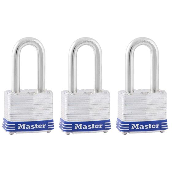 Imagem de Cadeado Master Lock 3TRILF - Com Chave - Pacote com 3
