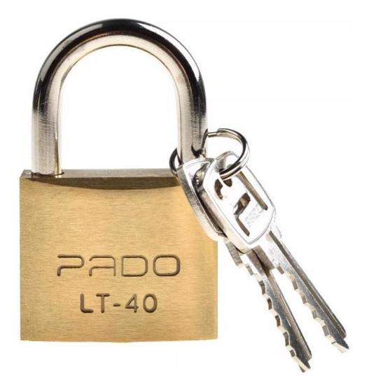 Imagem de Cadeado Pado Sm E-40 Original Com 2 Chaves Latão 40 Mm