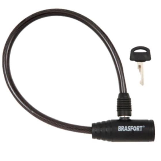 Imagem de Cadeado para Bicicleta com Chave 8mm 40cm Aço Resistente