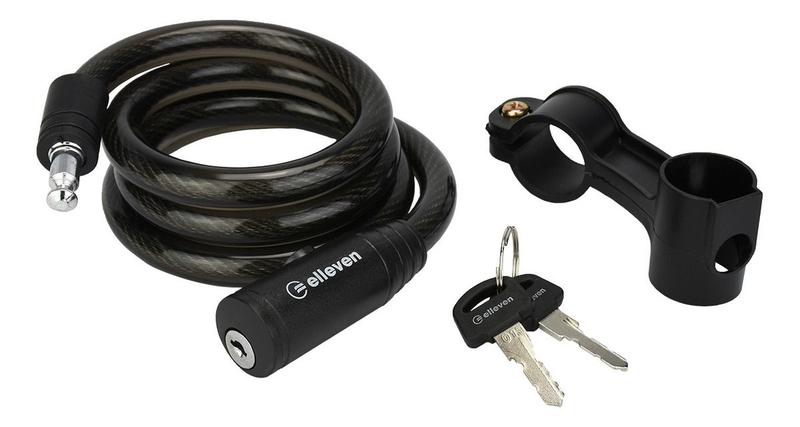 Imagem de Cadeado Para Bicicleta Espiral Elleven 1 Metro Com Chave Cor Preto