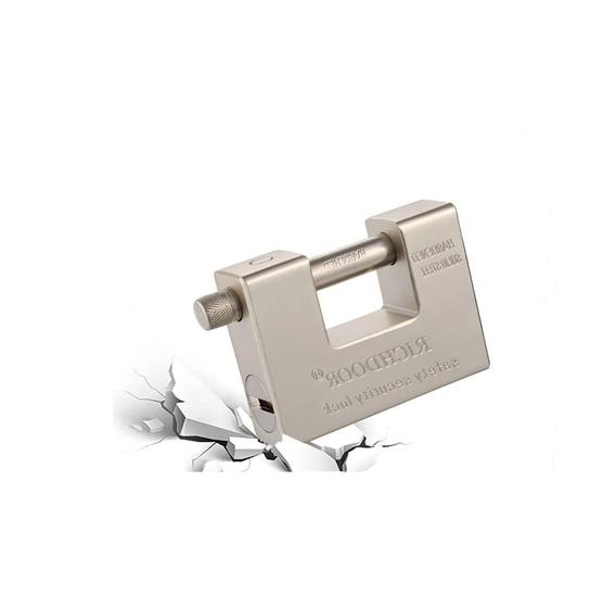 Imagem de Cadeado Robusto Resistente Forte 84mm Com 5 Chaves Para Proteção Casa Escritorio Loja  Richdoor