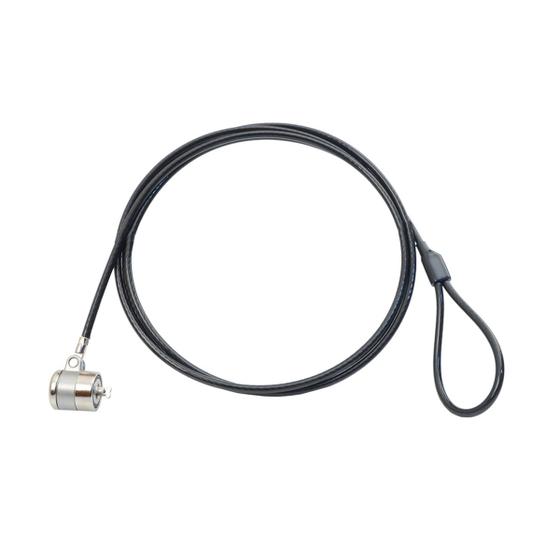 Imagem de Cadeado Tranca de Segurança para Notebook Ultrabook Netbook Cabo de Aço com Chave 1,8 Metros