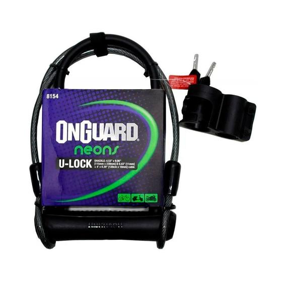 Imagem de Cadeado U-Lock + Cabo Onguard 8154