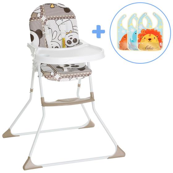 Cadeira Alimentação De Bebê Para Refeição Infantil Até 23Kg Nick Panda Galzerano + Babador Menor preço em Cadeira Alimentação De Bebê Para Refeição Infantil Até 23Kg Nick Panda Galzerano + Babador