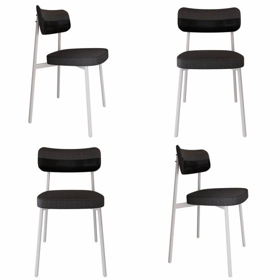 Imagem de Cadeira Alloa Fixa com 4 Pés 50 X 44,7 X 83,8 Cm com 4 Unidade