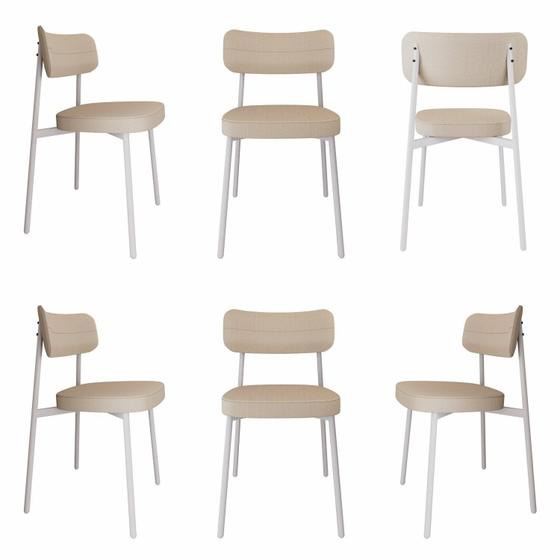 Imagem de Cadeira Alloa Fixa com 4 Pés 50 X 44,7 X 83,8 Cm com 6 Unidades